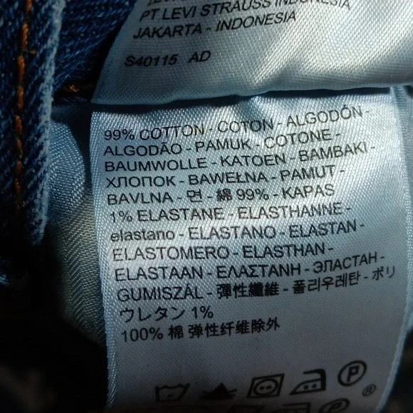 Levi's white oak cone denim high rise denim shorts womens sz 31 - Picture 9 of 10